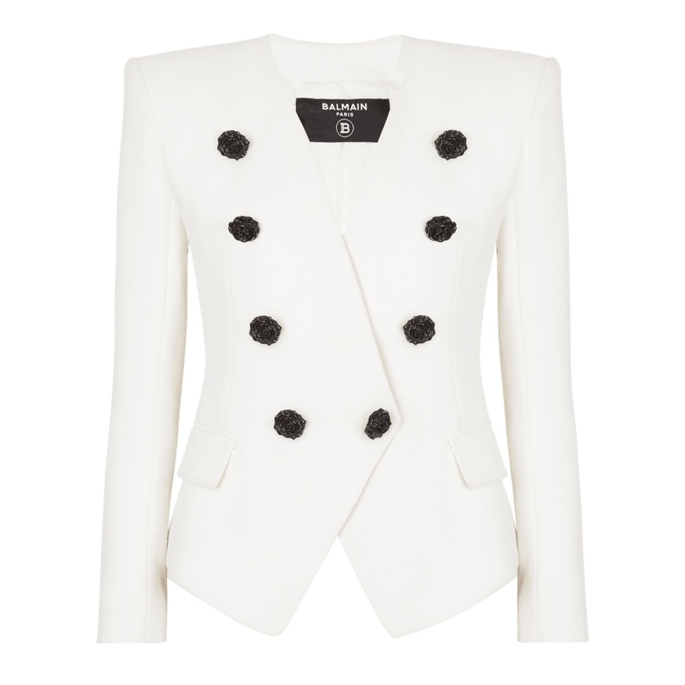 Balmain 8-button double crepe jackets size38